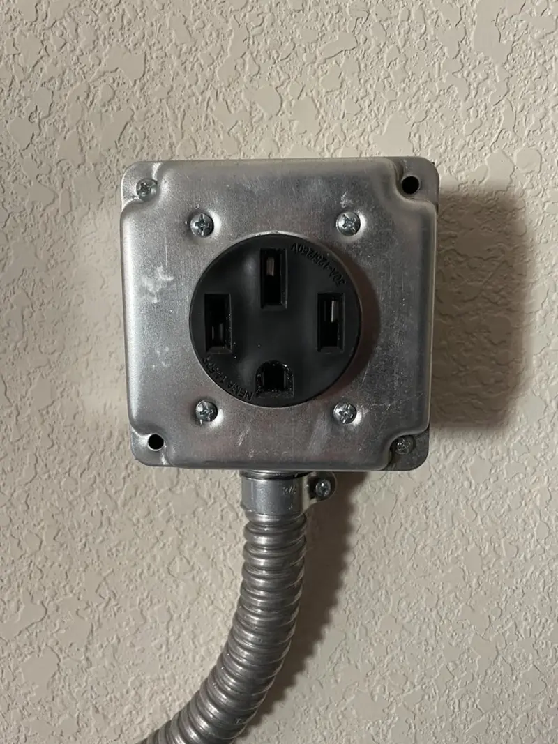 NEMA 14-50 outlet installed for Smart Home Electrical in Eldorado